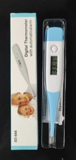 Digital Thermometer Medical LCD Audible Alarm Baby Adult Oral Ear Body Arm Fever